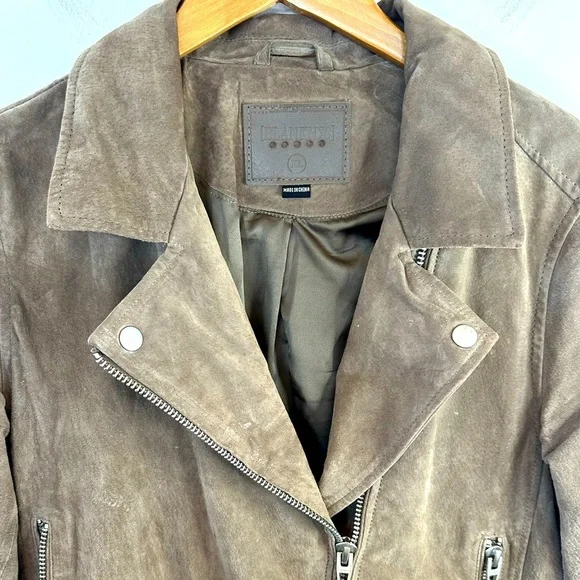 Blank NYC Brown Suede Moto Jacket - Picture 9 of 15